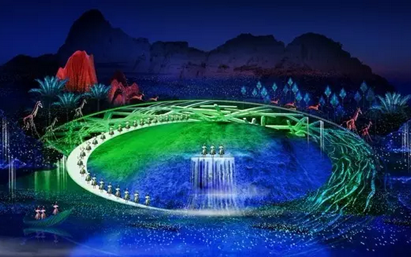 景觀亮化，音畫夜游實景演出